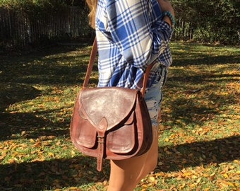 Cross Body Purse, brown leather, cross body, saddle bag purse, shoulder bag