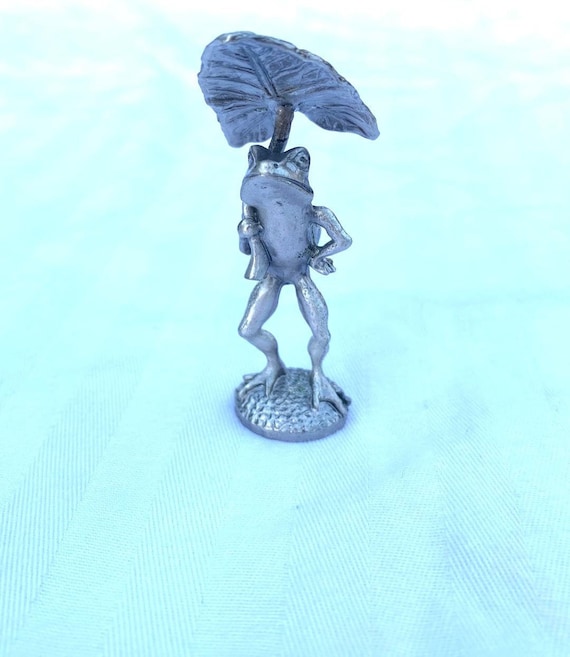 Pewter Tiny Gardens Frog Prince Ringholder Pewter Tiny Gardens Frog Prince Ringholder