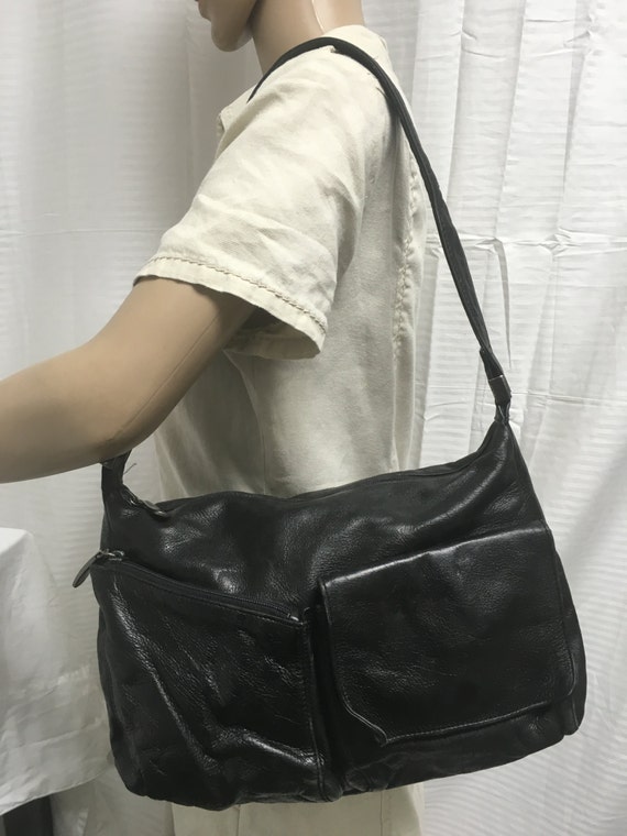 DKNY black leather purse bag shoulder bag purse purses | Etsy