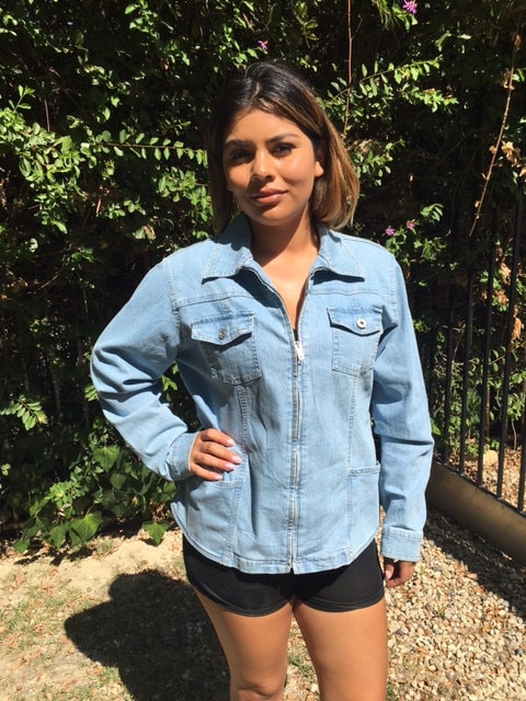 Stretch denim jacket,large, jean jacket,coat