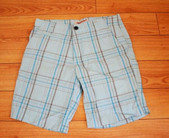 Shorts Light Blue Plaid Arizona Jean Co 