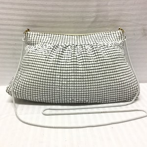 White Metal Mesh purse, Bag, Metal Mesh, Purse, free shipping,Free shipping in the US