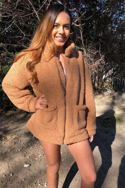 Faux sherpa jacket Etsy France