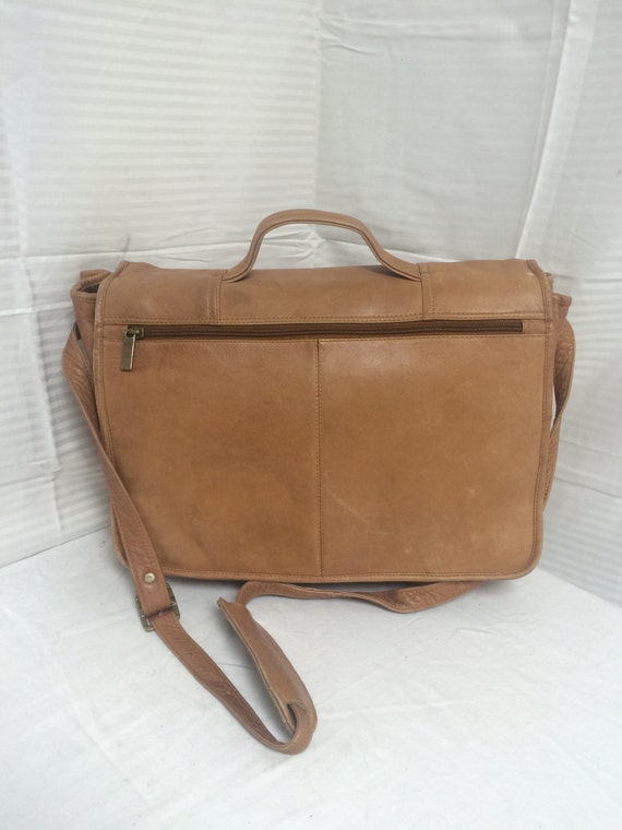 Wilsons Leather, brown leather briefcase, organize