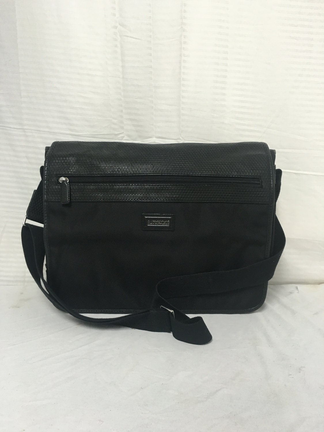 A Testoni, Briefcase, Black, Leather, Heavy Duty, Made in A Testoni, Briefcase, Black, Leather, Heavy Duty, Made in
