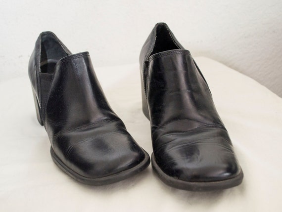 Bakers Black Genuine Leather Ankle Boots Size 8.5… - image 1