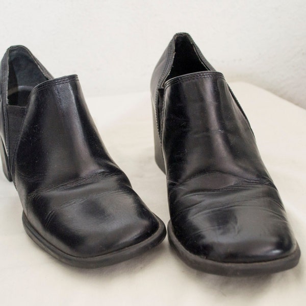 Bakers Black Genuine Leather Ankle Boots Size 8.5 Shoes