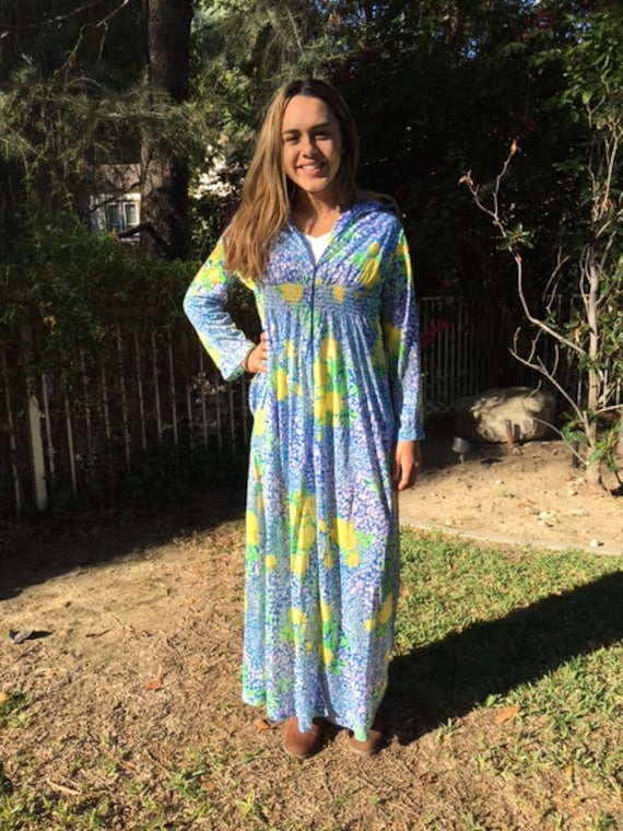 Maxi dress, long sleeve dress, Lounger,medium, 19… - image 1