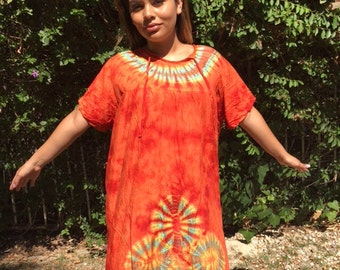 Tie Dye Muumuu - Etsy