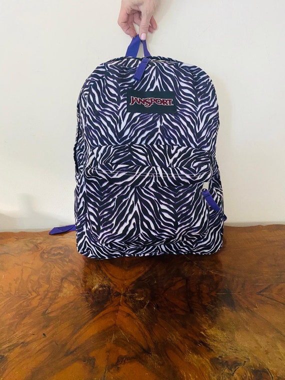 Jansport Backpack,backpack bag, Purple, Black,Zebra P… Gem