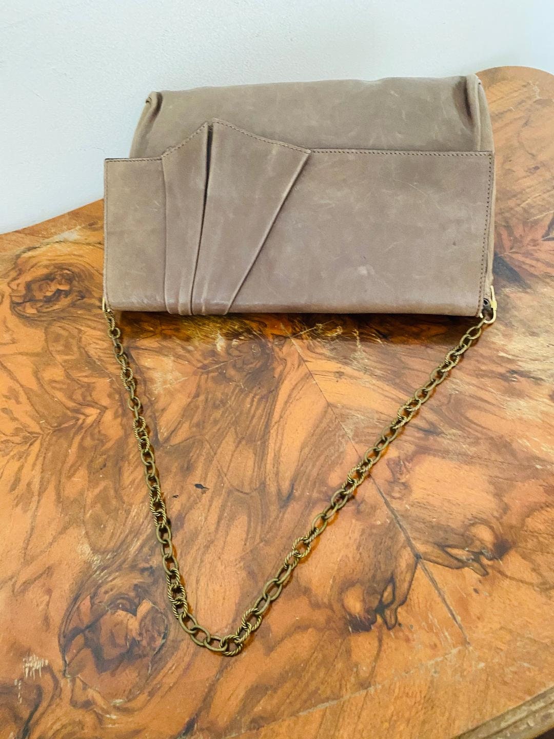 Sac à Main Furla En Cuir Gaufré Marron - Occasion Très Bon état (léger Usage) - Italie, Style Sac à Bandoulière/top Handle