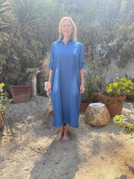 Soft Denim dress, Blue, denim, dress, Cotton dres… - image 1