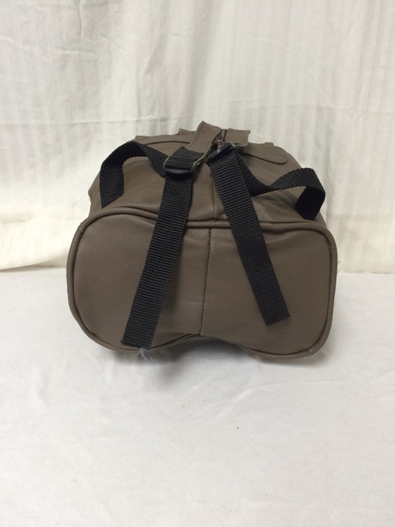 Backpack bag,Leather backpack, large ,matte gray,… - image 4