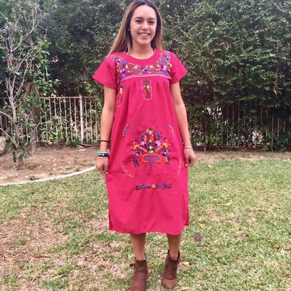 Oaxaca dress, Mexican dress, embroidered dress,bo… - image 2