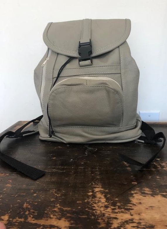 Backpack bag, Leather backpack,Shoulder Bag, tan,… - image 8