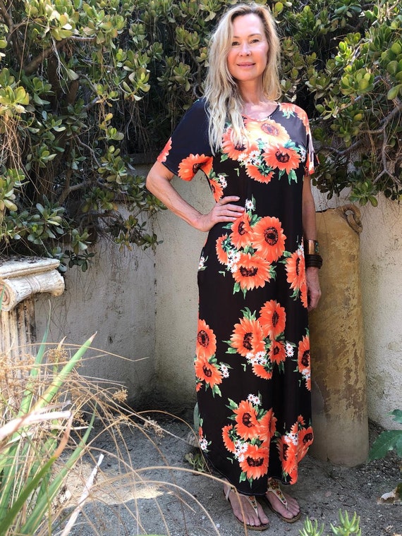 plus size sunflower dress