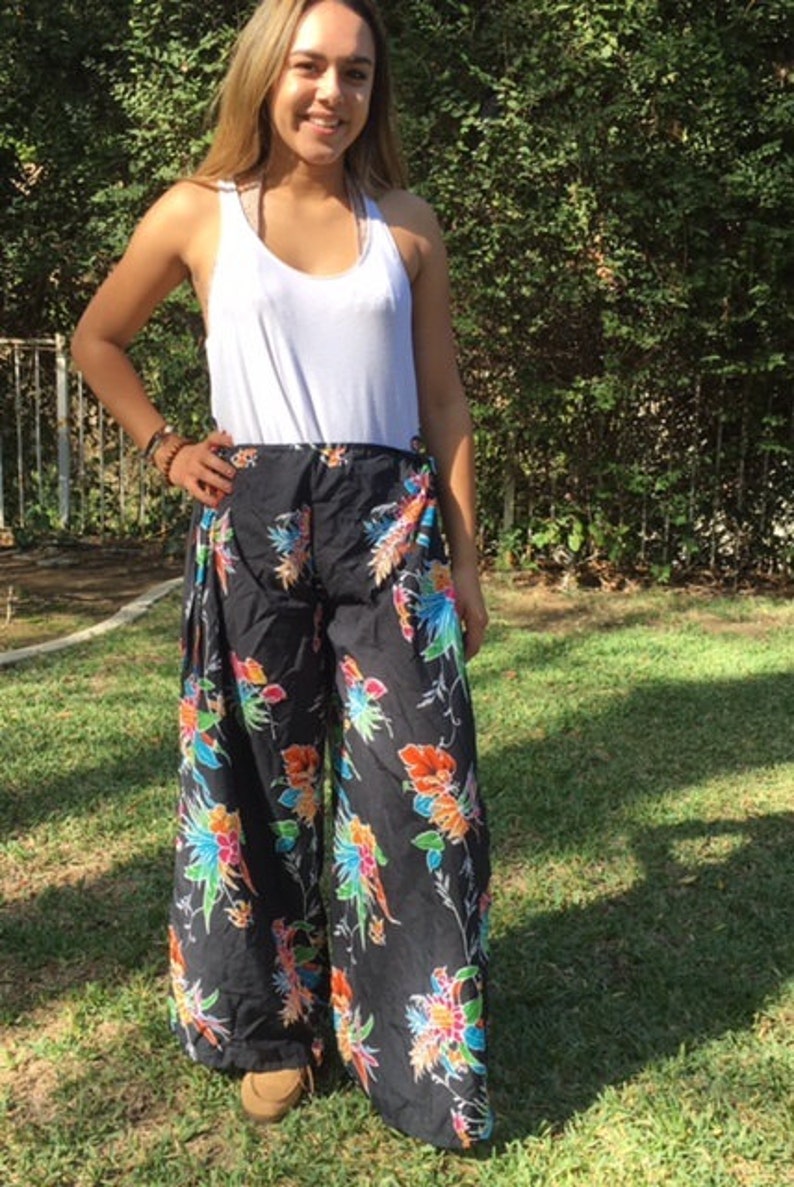 Pantalones hawaianos funda de traje de baño pantalones | Etsy