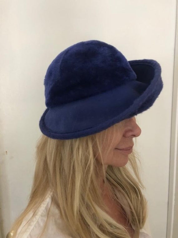 Norman Durand Original Hat from the 1940-50s,Blue 