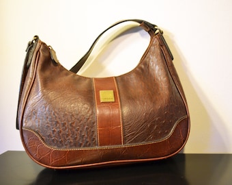 Carrlyand brown purse,bag,Brown,faux leather, Reptile Print ,Purse, Shoulder Bag