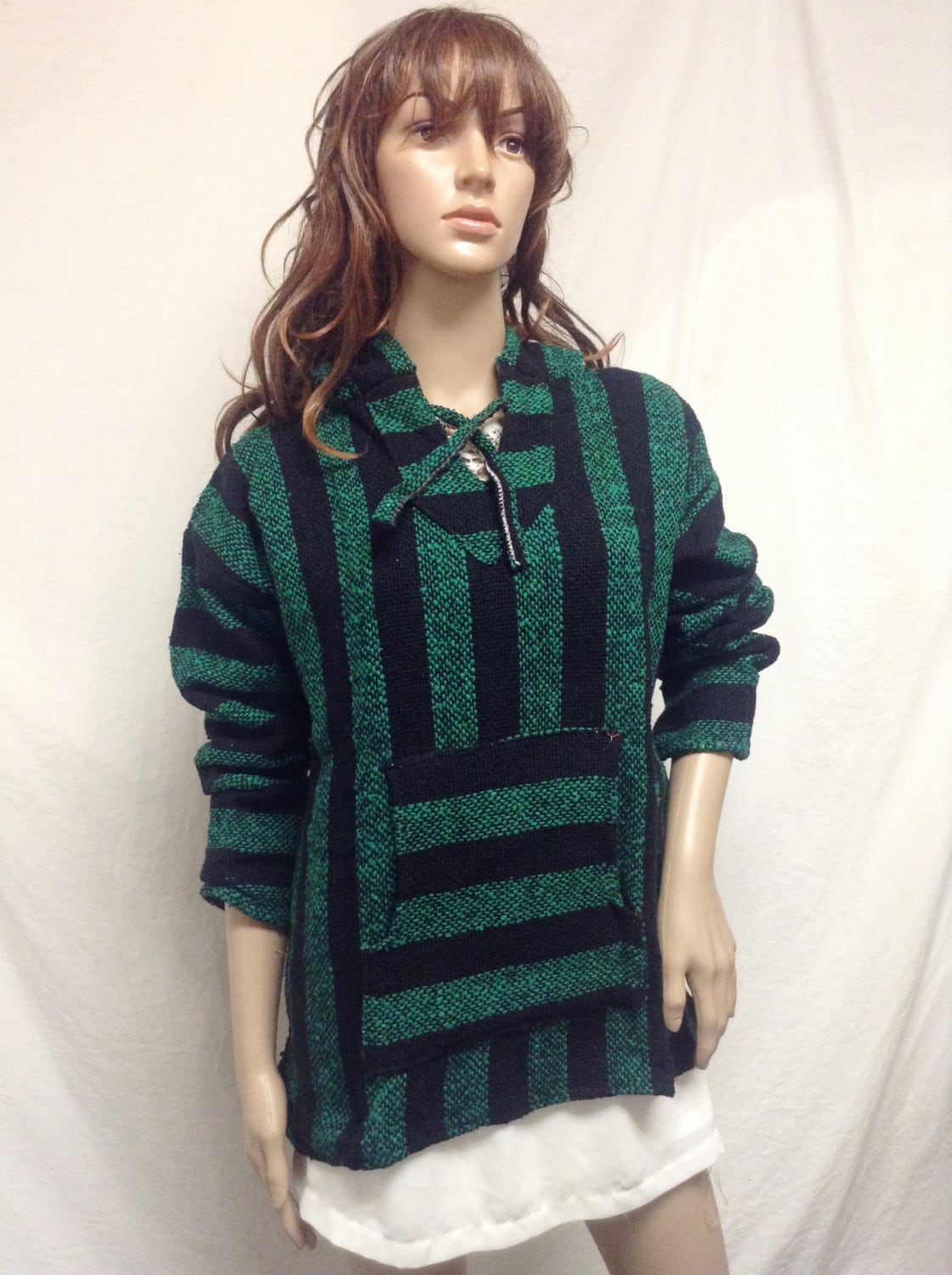 Baja Hoodie Unisex mexican Hoodie Small green Black hooded Pullover Etsy UK