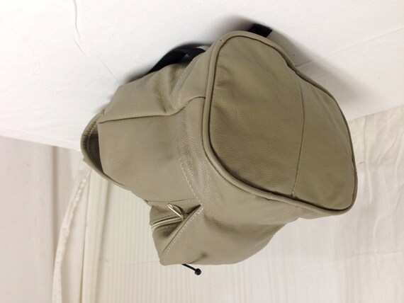 Backpack bag, Leather backpack,Shoulder Bag, tan,… - image 4