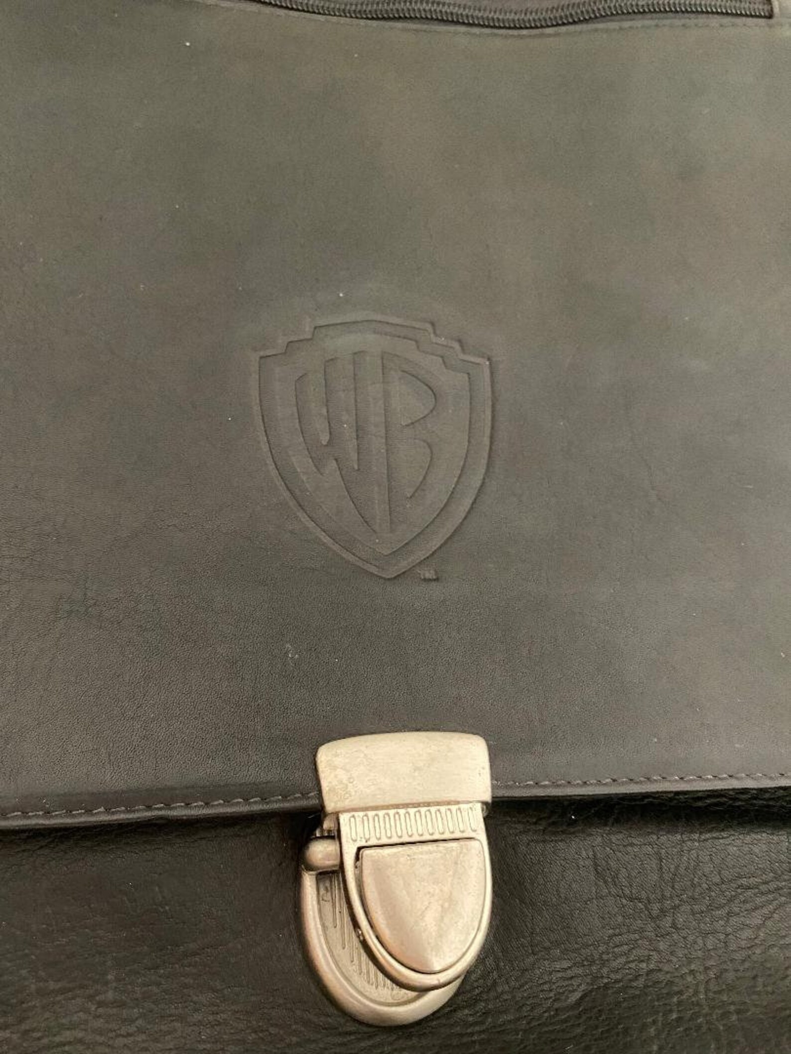 Large Black Leather Messenger Bag Organizer Bagwarner Etsy