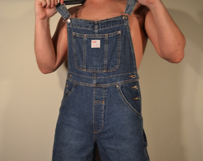 Levi Strauss Vintage Bib Overalls Overalls Blue Denim M Medium Dry