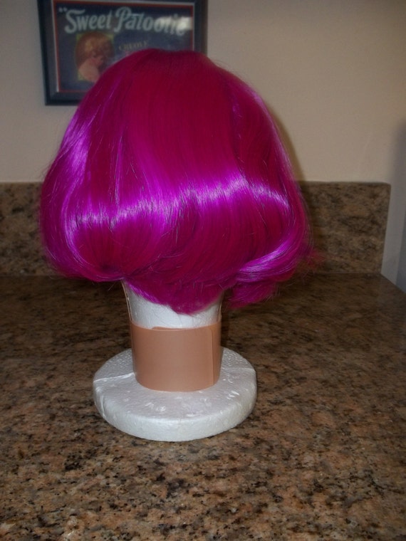 Hot Purple wig, Halloween wig,Costume Wig ,Synthe… - image 3