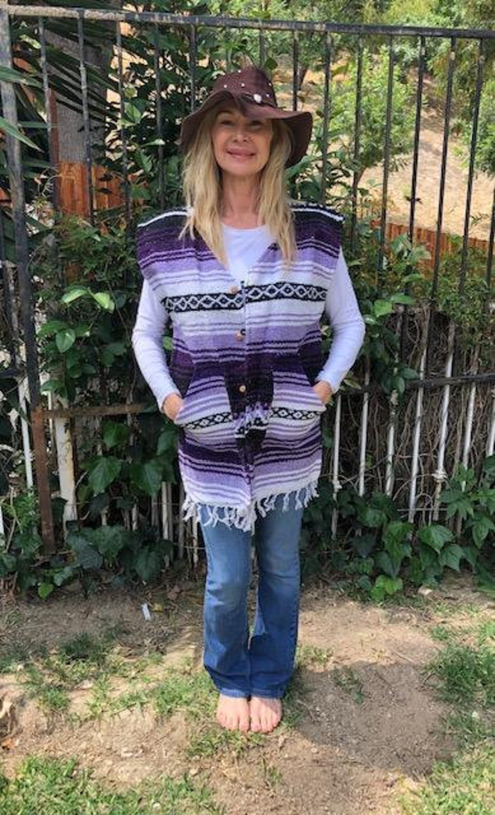 Mexican Blanket Vestblanket Etsy