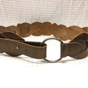 Bronze Leather Belt, Boho Belt, Small, Medium