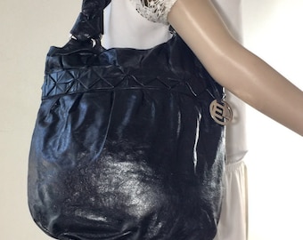 Elliot Lucca Black Leather Purse, Shoulder Bag