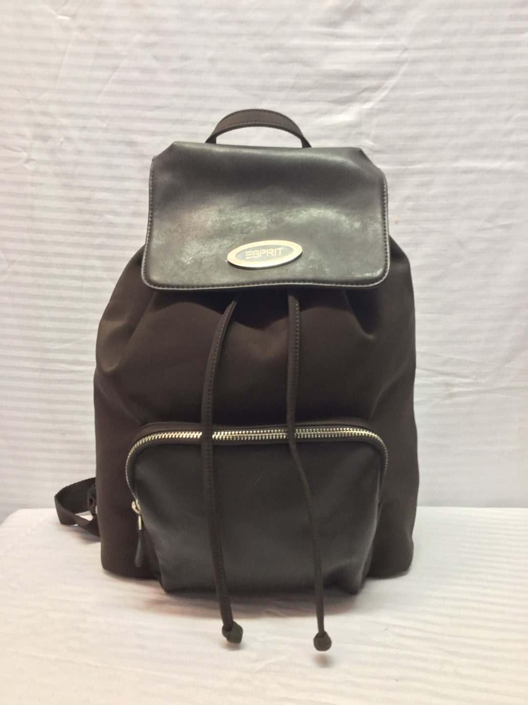 Espirit, Backpack Bag, Large Backpack, Brown, Nylon - Etsy