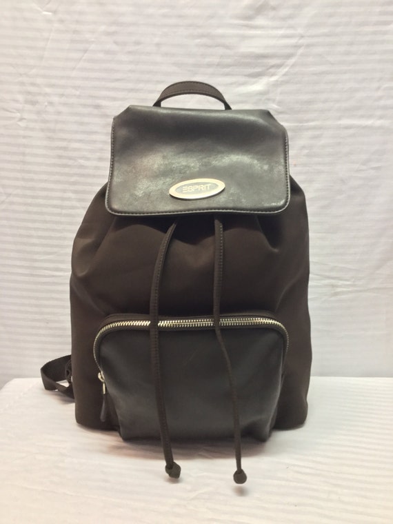 Espirit Backpack Bag Large Backpack Brown Nylon | Etsy