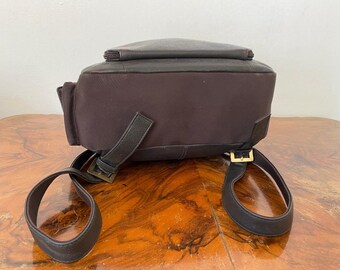Giani Bernini Backpack Bag, Brown Leather, Brown Nylon  display picture 3