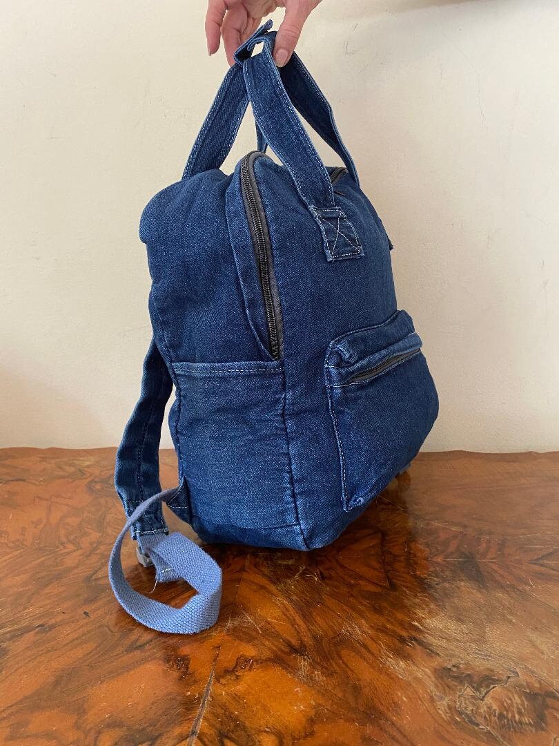 Amazon.com | TYHOTULY Vintage Denim Backpack Casual Style