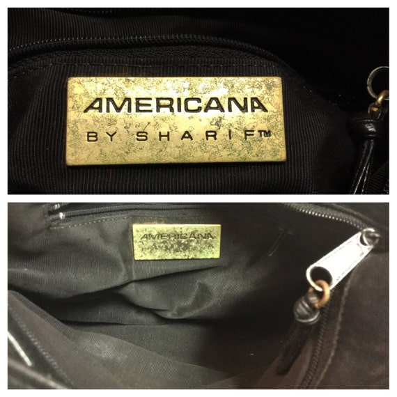 Sharif purse, Black, Nylon shoulder bag, Leather … - image 5