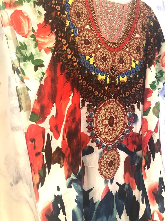 Gorgeous Kaftan dress printed flowers,Maxi dress,… - image 8