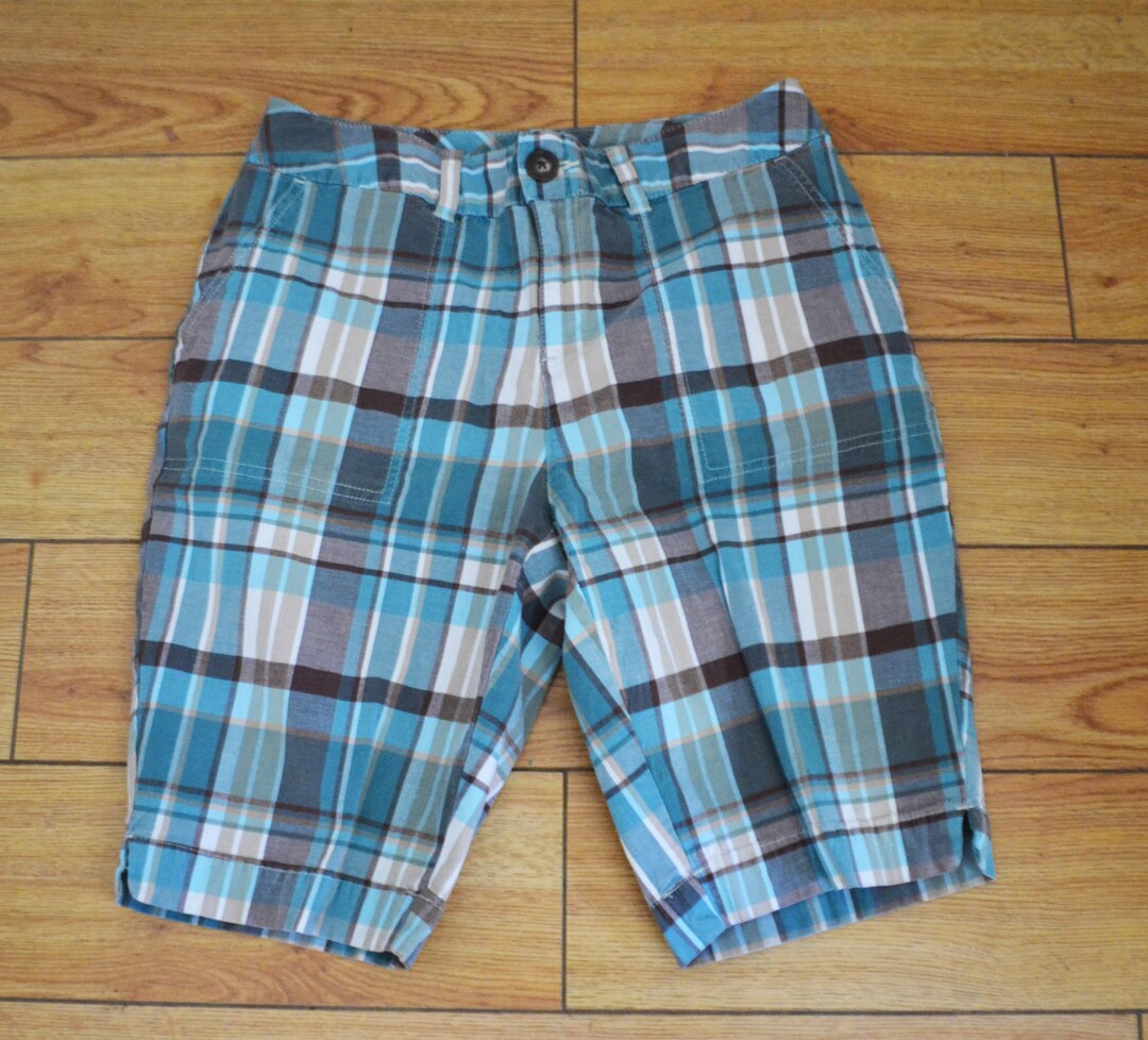 Plaid Shorts st. John's Bay Womensbluebrown 8P - Etsy