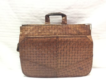 Woven Leather Tote Bag, Small, Bags Purses, Mini Bag,top handle