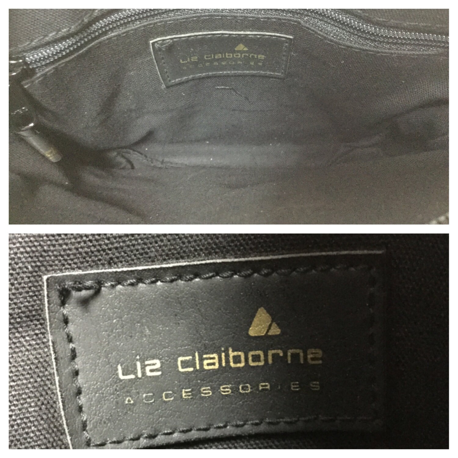 Liz Claiborne Black Pursefaux Leatherbag Shoulder Bag | Etsy