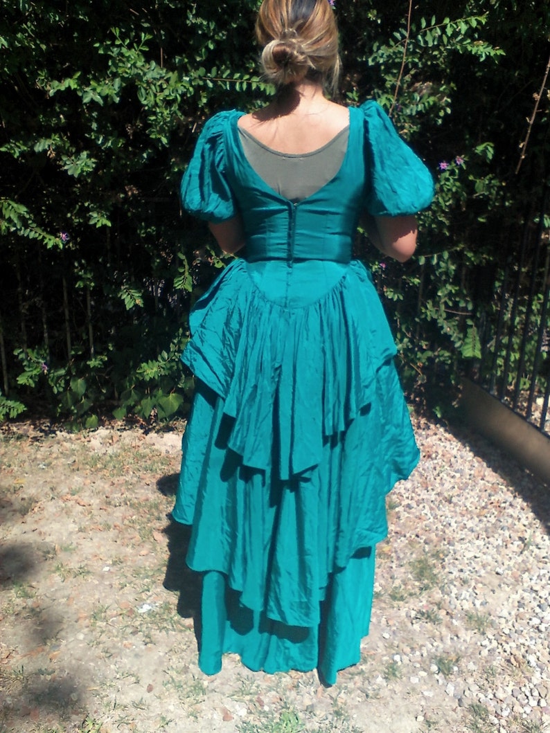 Long formal dress, green, formal,dress,size 9 10 image 2