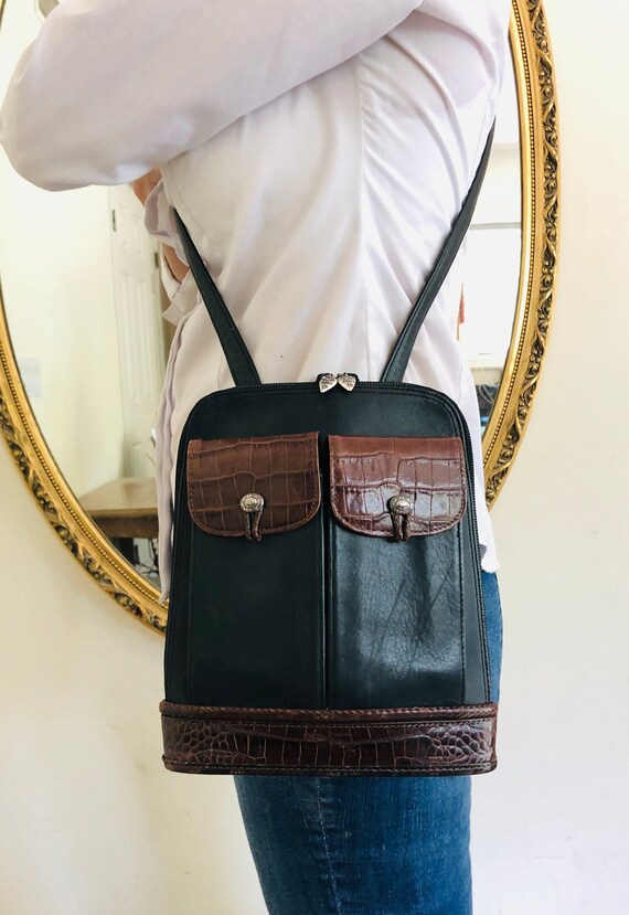brighton backpack purse leather JKC On Backpack Brighton Leather Purse, Black, Brown,