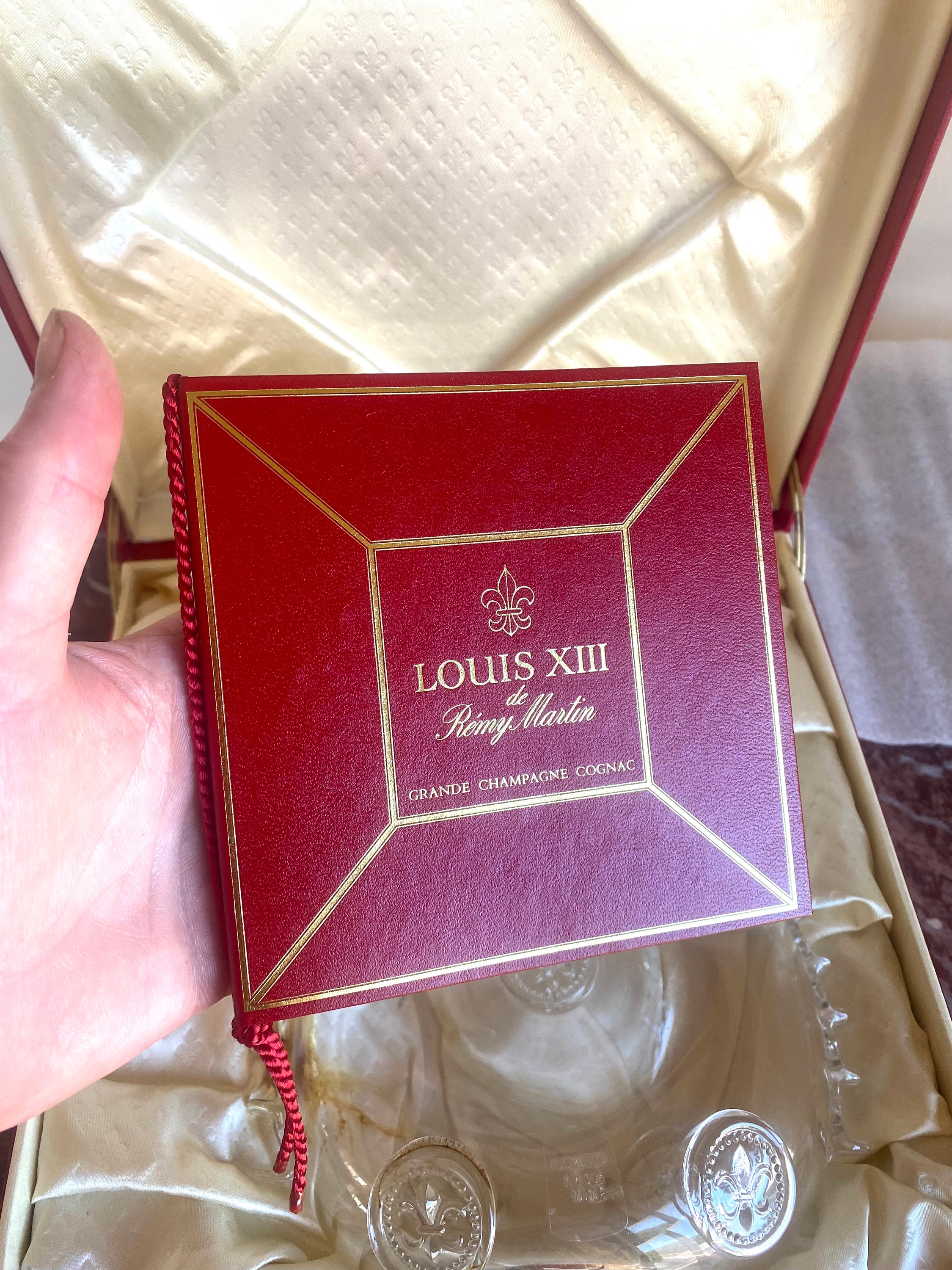 Louis XIII Cognac Red & Gold Box 1980s