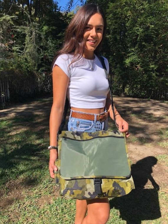 Camo Messenger Bag Cross Body camouflage Green Shoulder 