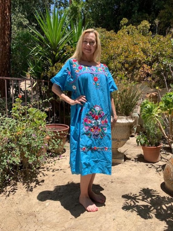 Oaxaca dress, embroidered dress, Mexican dress, Bo
