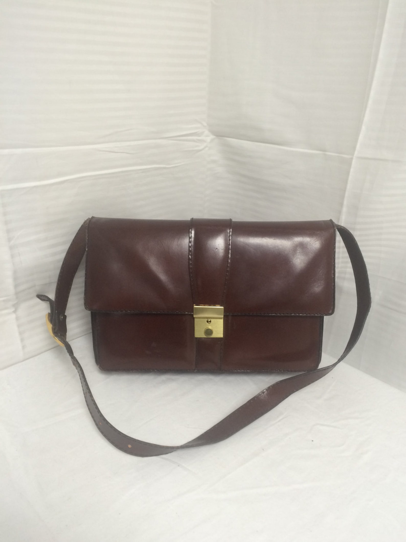 Brown Leather Pursebag Satchel Bags Purses Shoulder Bag Etsy