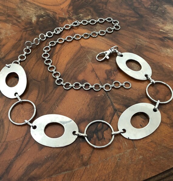Boho silver deals chain belt