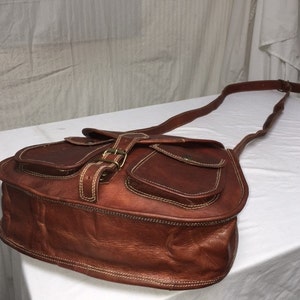 Cross Body Purse, brown leather, cross body, saddle bag purse, shoulder bag image 5
