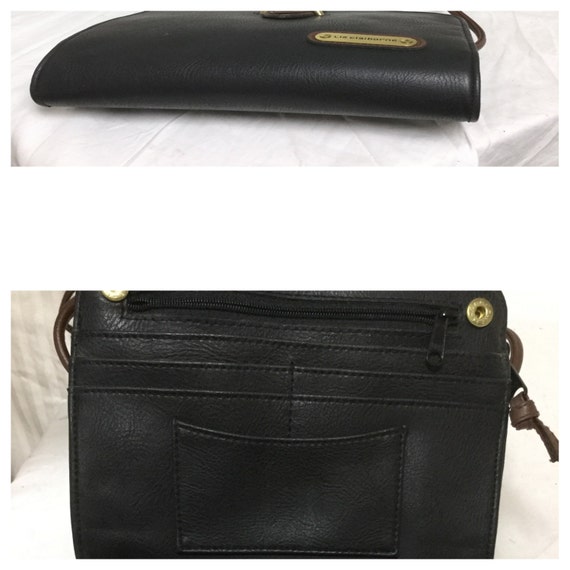 Liz Claiborne Black purse,faux leather,bag, Shoul… - image 5