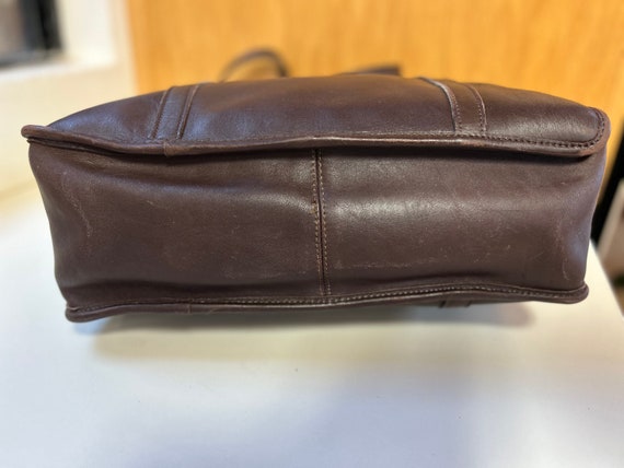 Jack George’s, Large brown leather tote bag, Docu… - image 5